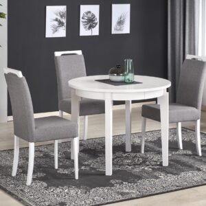 Ümar söögilaud SORBAS, valge