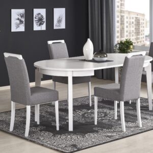 Ümar söögilaud SORBAS, valge