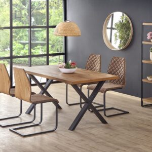 2010001175285_1 Söögilaud MADISON – tamm artisan, metall raam