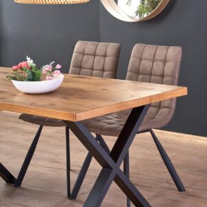 2010001175285_25 Söögilaud MADISON – tamm artisan, metall raam