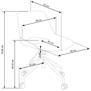 Kontoritool lasteleSCORIN, tumehall