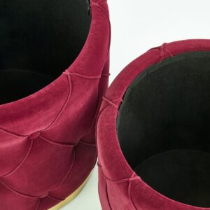 Tumba komplekt POLVIN, värv: tumepunane