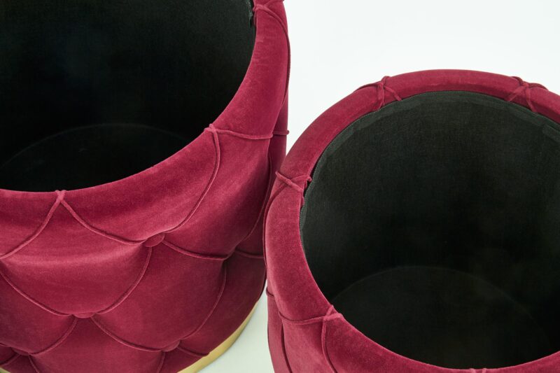 Tumba komplekt POLVIN, värv: tumepunane