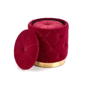 Tumba komplekt POLVIN, värv: tumepunane