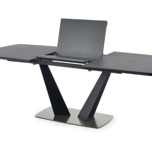 Pikendatav söögilaud FANGOR, tumehall / must