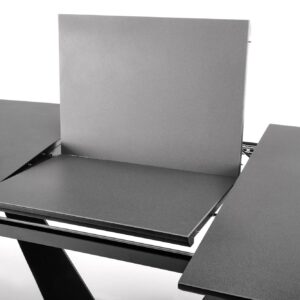 Pikendatav söögilaud FANGOR, tumehall / must