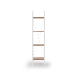 Riiul NARVIN REG1, valge / sonoma tamm