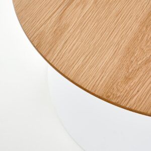 Kohvilaud AZZURA, naturaalne / valge