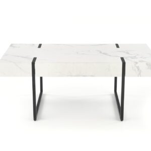 2010001181460_8 Kohvilaud AURARIO, valge marmor / must