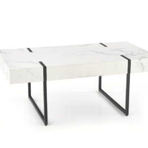 2010001181460_9 Kohvilaud AURARIO, valge marmor / must