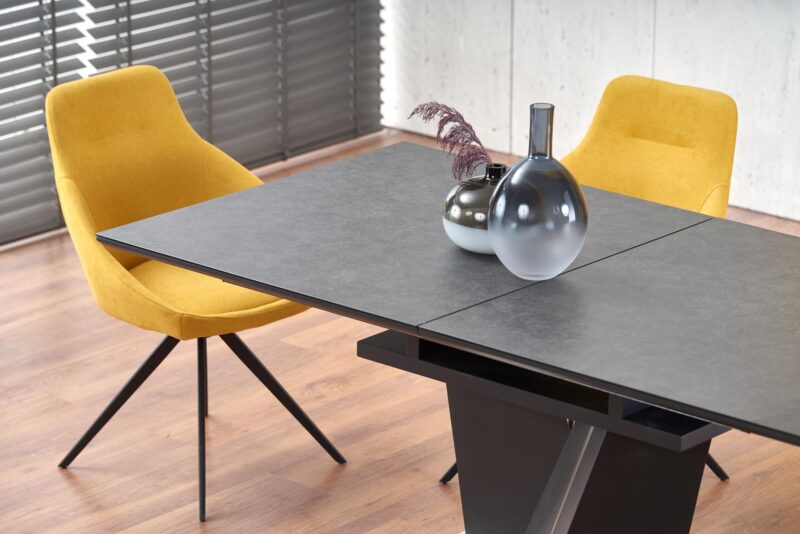 Pikendatav Söögilaud SALVER, pind - tumehall, jalad - tumehall