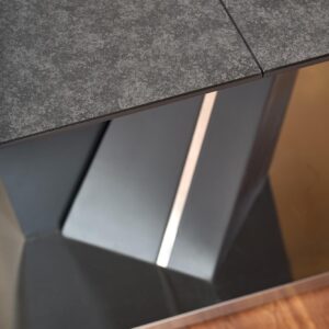 Pikendatav Söögilaud SALVER, pind - tumehall, jalad - tumehall