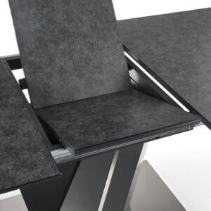 Pikendatav Söögilaud SALVER, pind - tumehall, jalad - tumehall