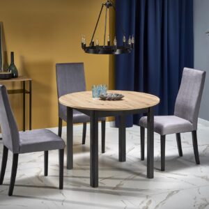 Söögilaud RINERO, tamm / must