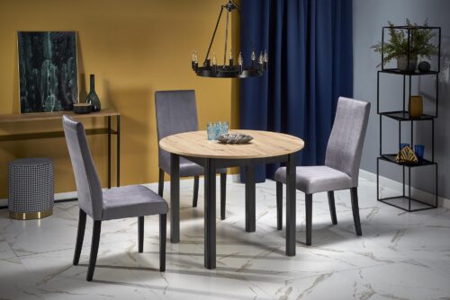 Söögilaud RINERO, tamm / must