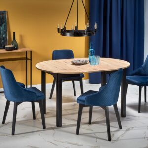 Söögilaud RINERO, tamm / must