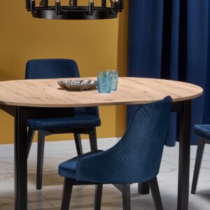 Söögilaud RINERO, tamm / must