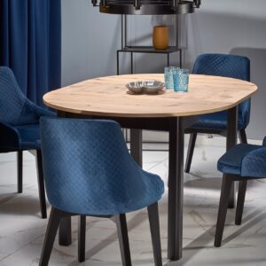 Söögilaud RINERO, tamm / must