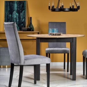 Söögilaud RINERO, tamm / must