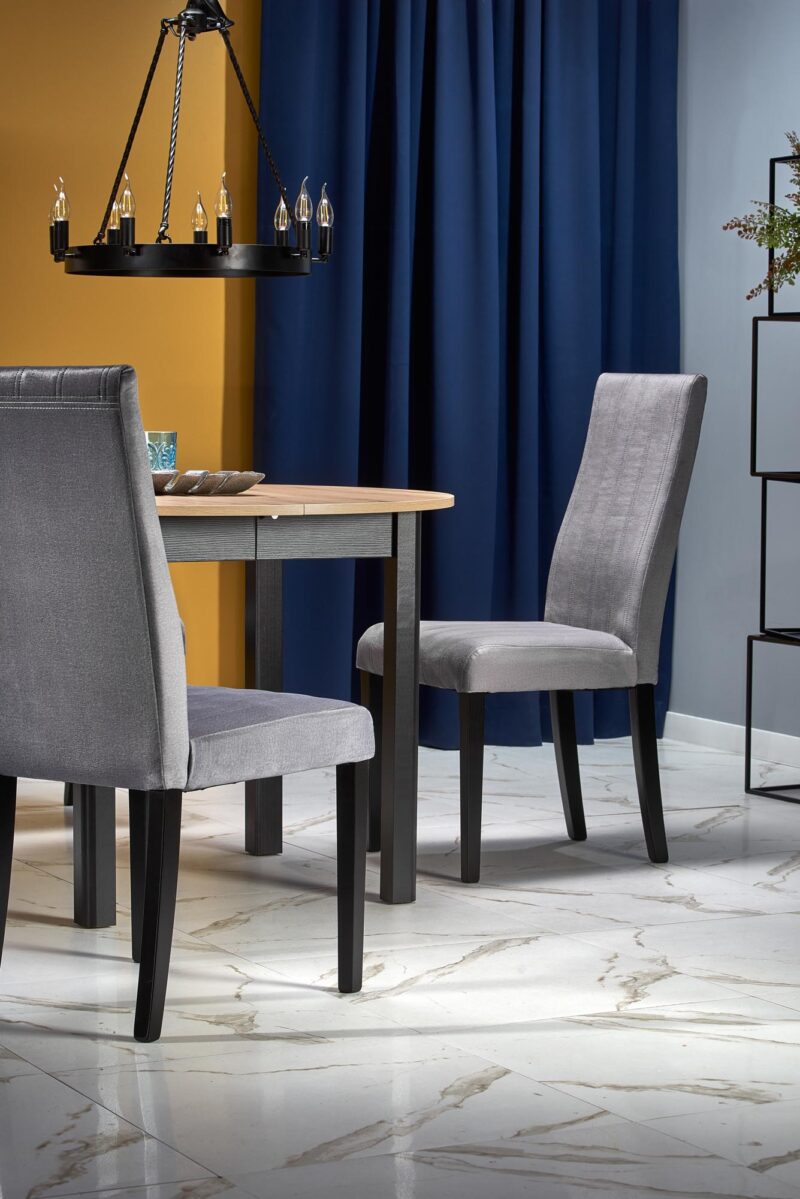 Söögilaud RINERO, tamm / must