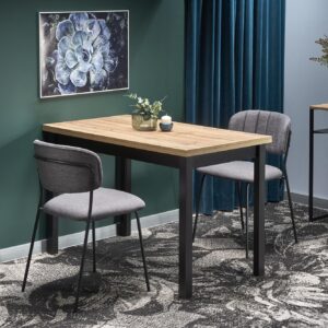 Söögilaud COBREN, wootani tamm / must