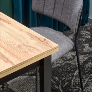 Söögilaud COBREN, wootani tamm / must