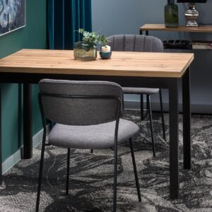 Söögilaud COBREN, wootani tamm / must