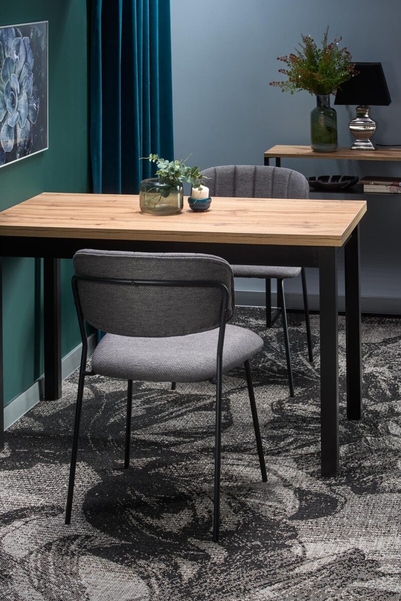 Söögilaud COBREN, wootani tamm / must