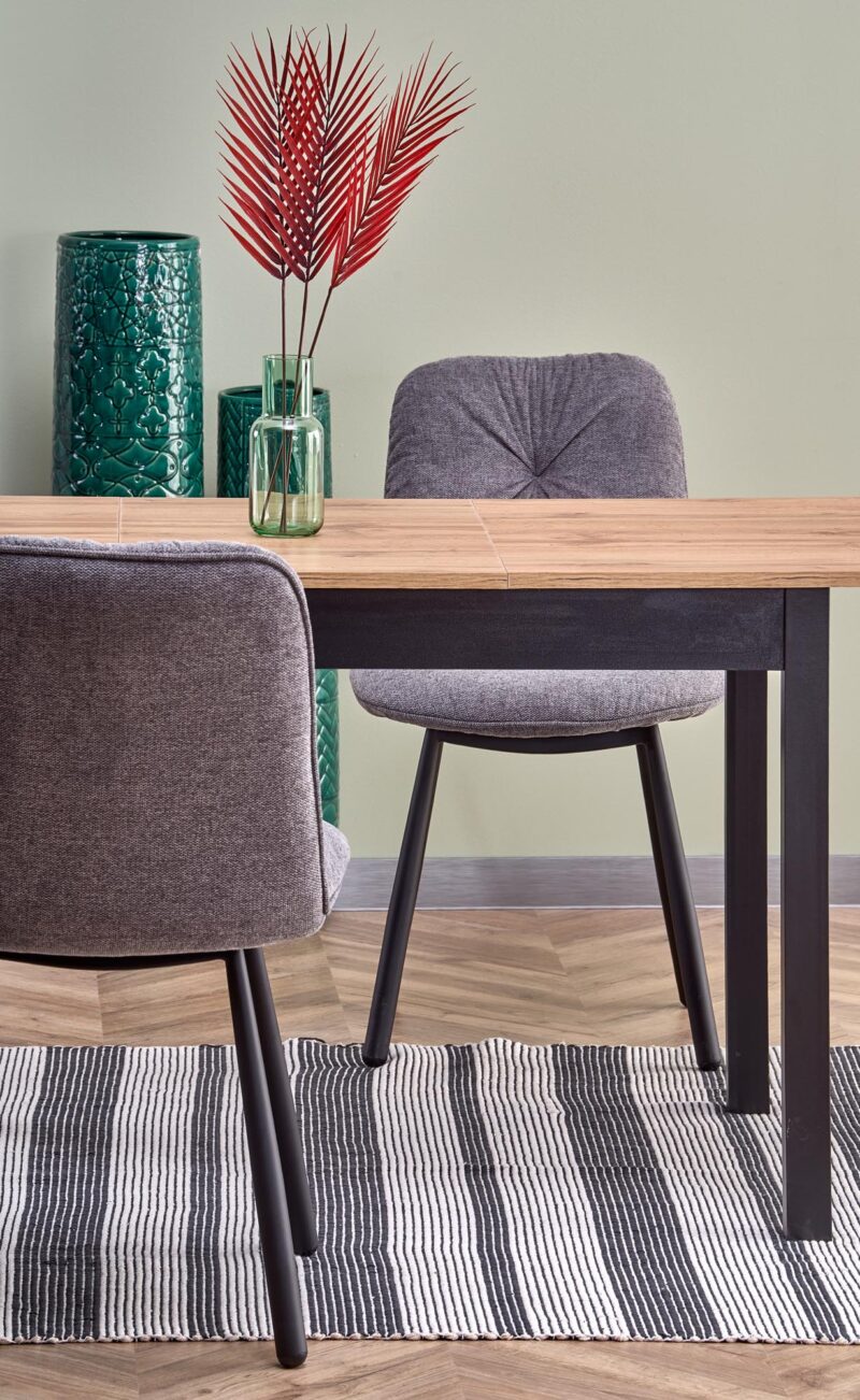 Söögilaud GREDON, wootani tamm / must