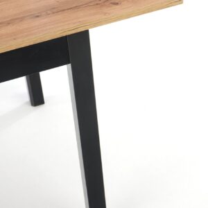 Söögilaud GREDON, wootani tamm / must