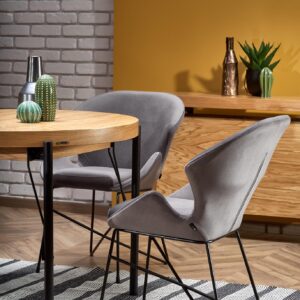 Pikendatav söögilaud INVERA, naturaalne tamm / must