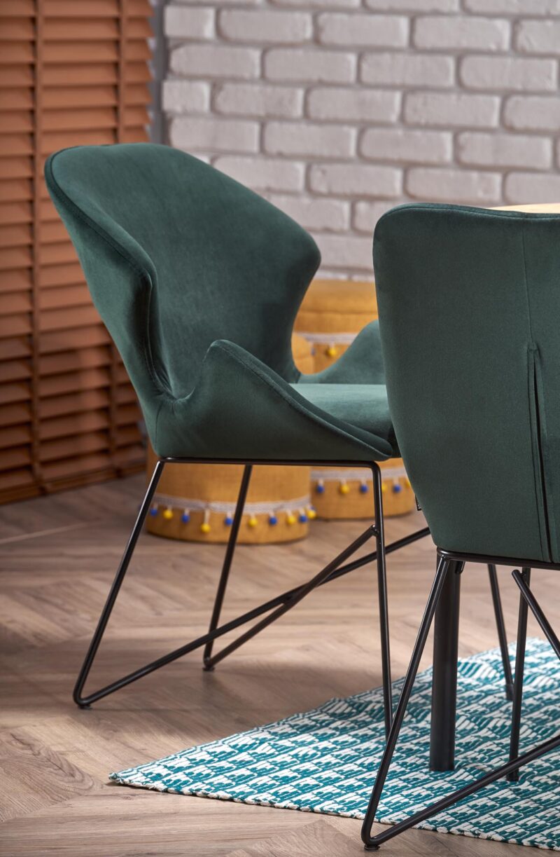 Pikendatav söögilaud INVERA, naturaalne tamm / must