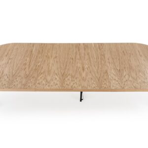 Pikendatav söögilaud INVERA, naturaalne tamm / must