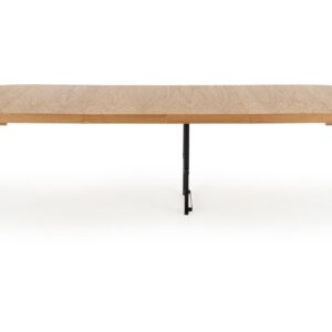 Pikendatav söögilaud INVERA, naturaalne tamm / must