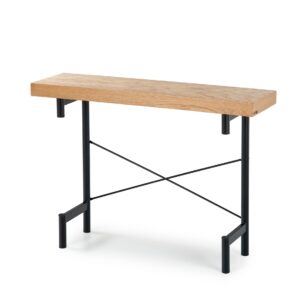 Konsoollaud INVERA, naturaalne tamm / must