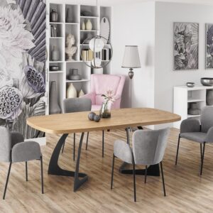 Pikendatav Söögilaud VELDON, looduslik tamm