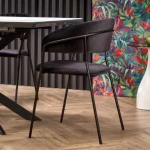 Pikendatav söögilaud DIESEL, valge marmor / tumehall / must