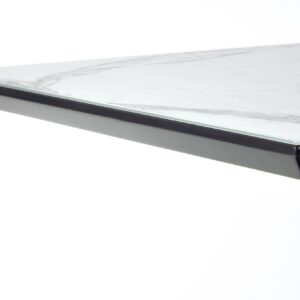 Pikendatav söögilaud DIESEL, valge marmor / tumehall / must