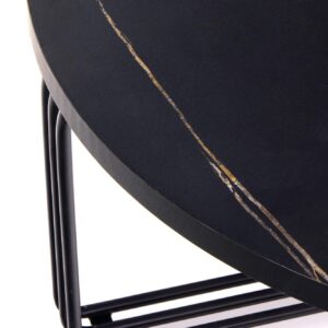 Kohvilaud ANTERA, must marmor / must