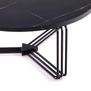 Kohvilaud ANTERA, must marmor / must