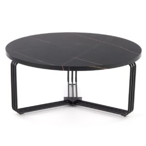 Kohvilaud ANTERA, must marmor / must