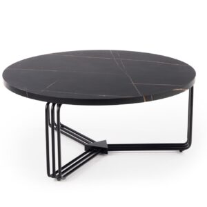 Kohvilaud ANTERA, must marmor / must