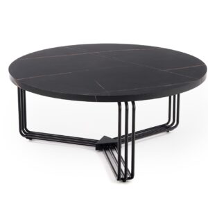 Kohvilaud ANTERA, must marmor / must