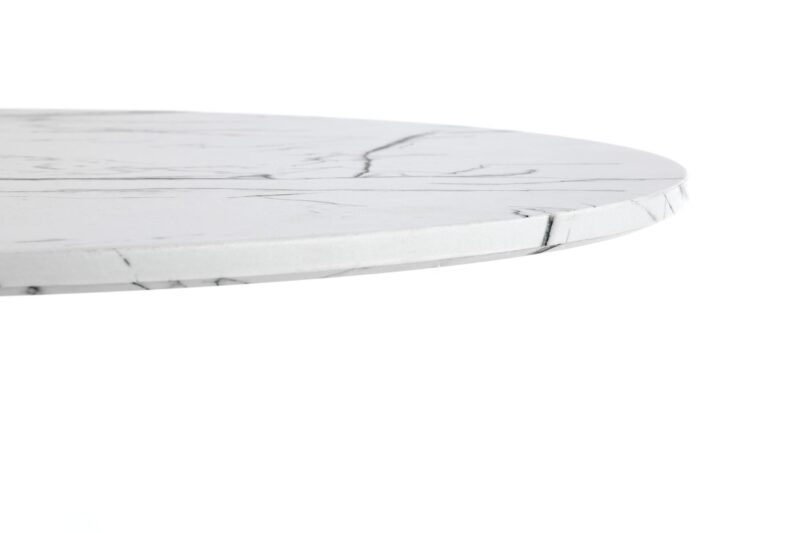 Söögilaud DENVER, valge marmor / valge