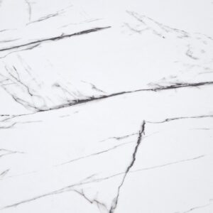 Söögilaud DENVER, valge marmor / valge