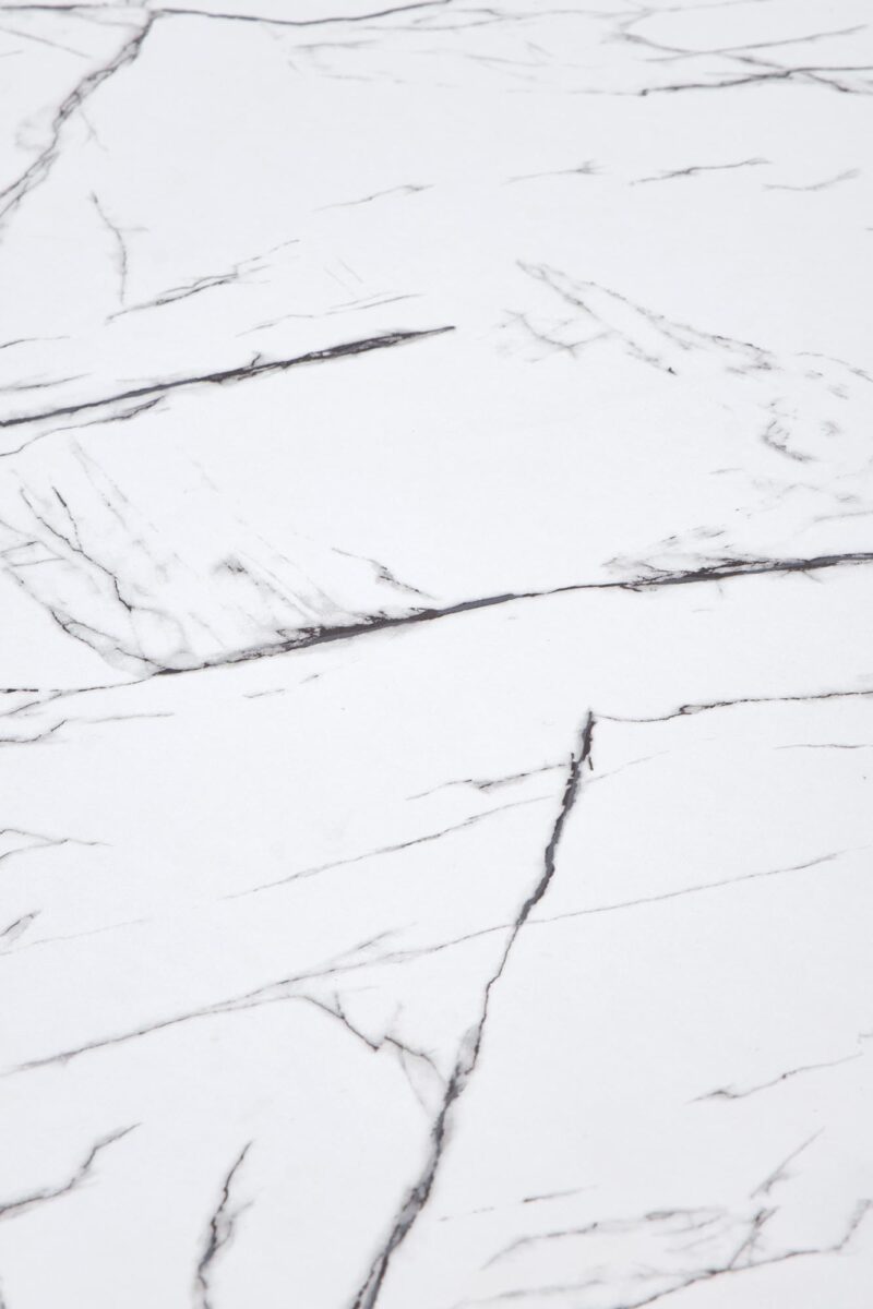 Söögilaud DENVER, valge marmor / valge