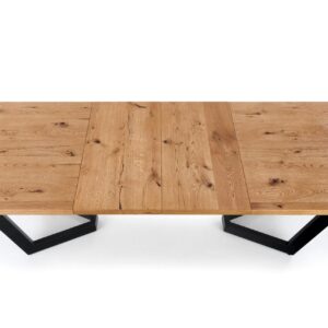 Pikendatav Söögilaud MASENO, hele tamm / must