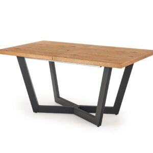 Pikendatav Söögilaud MASENO, hele tamm / must