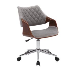 Kontoritool CASTONA pähklipuu/hall