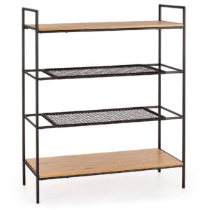 Riiul REGNOR 21, värv: kuldne tamm / must